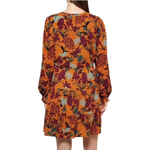 DANIEL RAINN Women’s Macie Copper Floral Mini Dress size medium - Picture 2 of 8